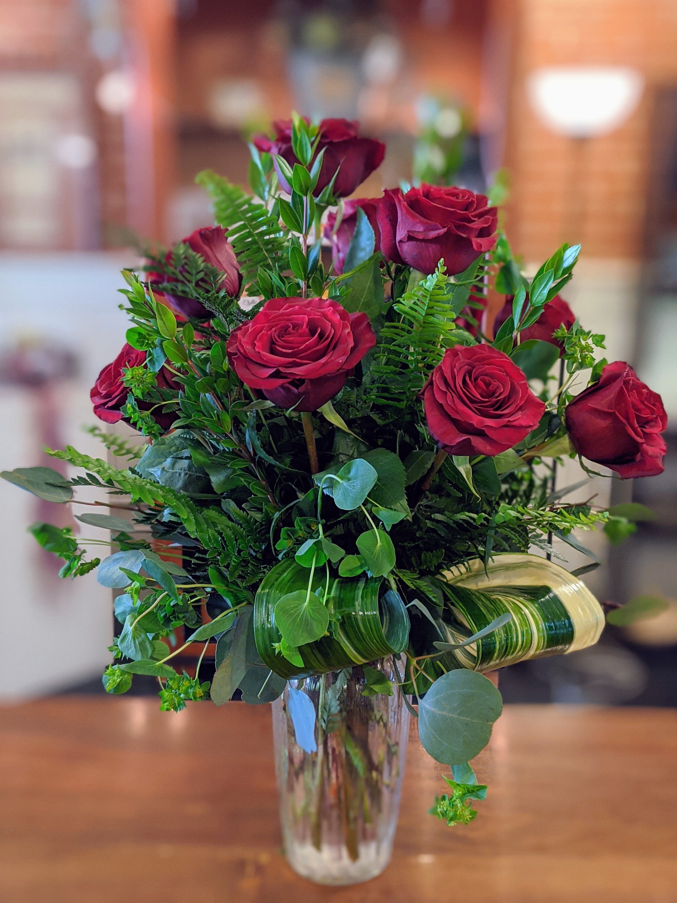 1 Dozen Roses Arranged | Enjoy! Floral & Gift Boutique
